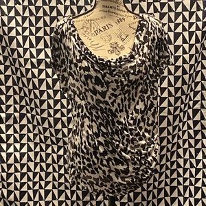 Drape neck dressy tee
